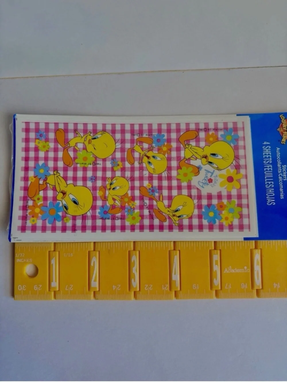 Looney Tunes Tweety Bird Party Express Hallmark Stickers 4 Sheets New 90s Y2K